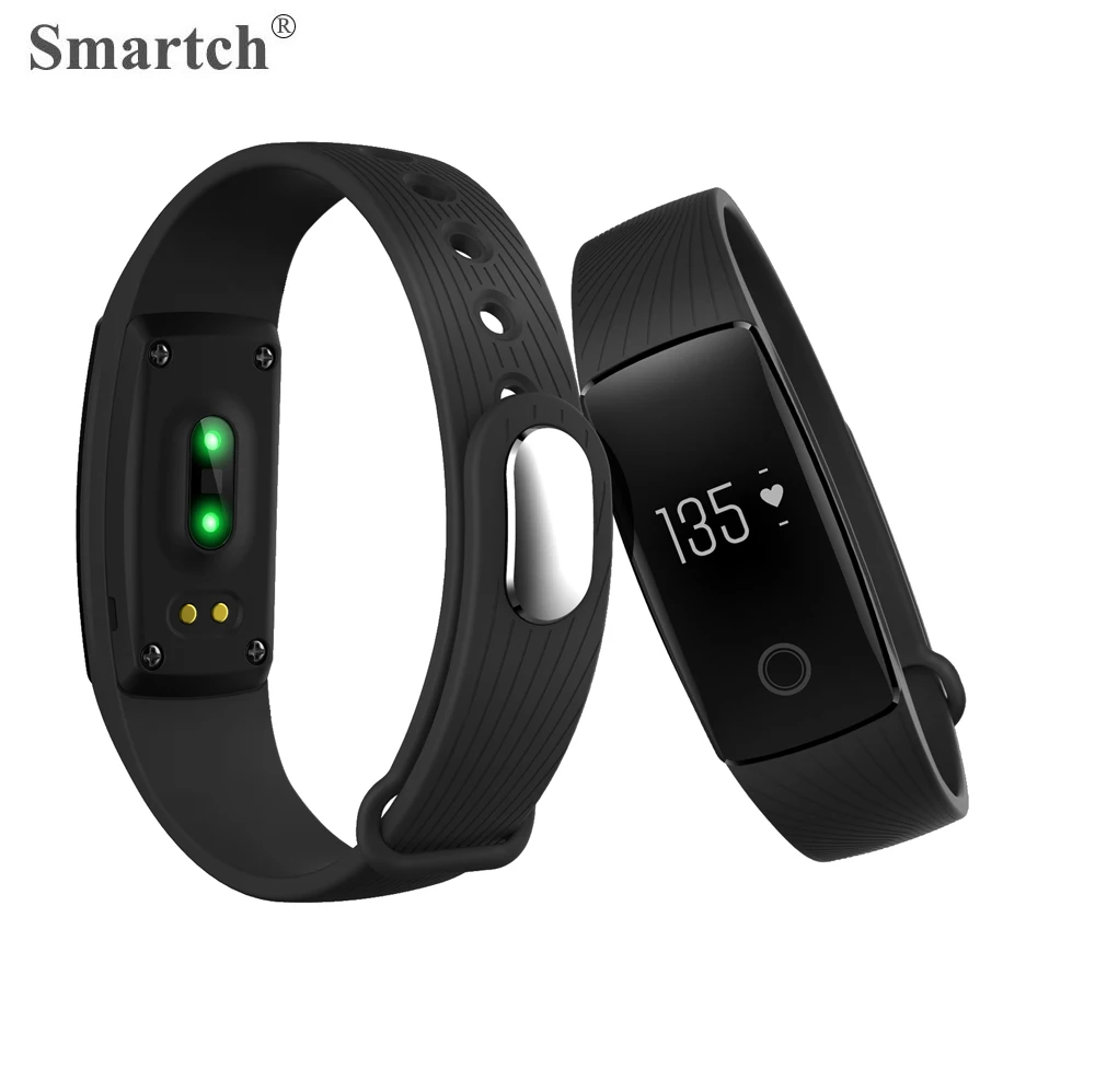 Smartch V05C Smart Wristband Fitness Tracker Vibration Alarm Pedometer