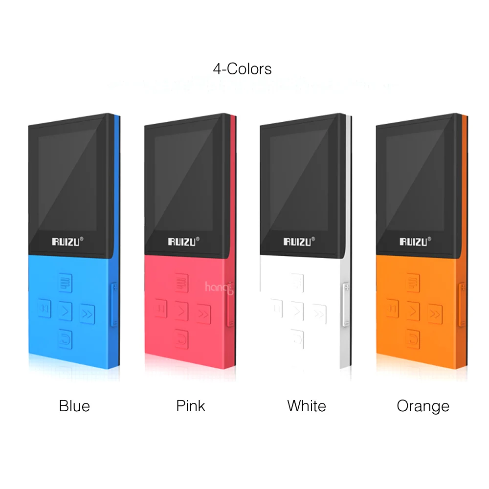 Mp3 плеер Bluetooth RUIZU X18 8 ГБ музыкальный fm радио 4 0 поддержка 64 TF карта без потерь