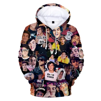 

New listing unisex 3D hooded sweatshirt hip hop Harajuku Sunshine twin brothers Dolan Twins men's women's 3D hooded sweatshirt