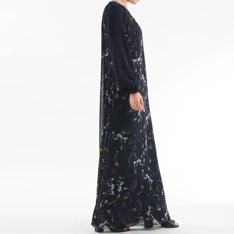 Женское двустороннее платье женское мусульманское Caftan Marocain Vestidos Ki|Мусульманская