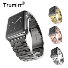 Ремешок из нержавеющей стали для iWatch Apple Watch, 38 мм, 40 мм, 42 мм, 44 мм, серия 1, 2, 3, 4, 5, ремешок на запястье, сменный Браслет