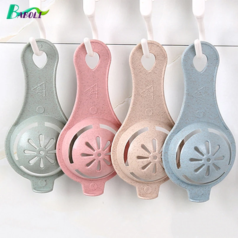 

1 PC 13*6 cm Food Grade Plastic White Egg Yolk Separator Practical Hand Egg Sieve Divider Household Kitchen Cooking Gadgets
