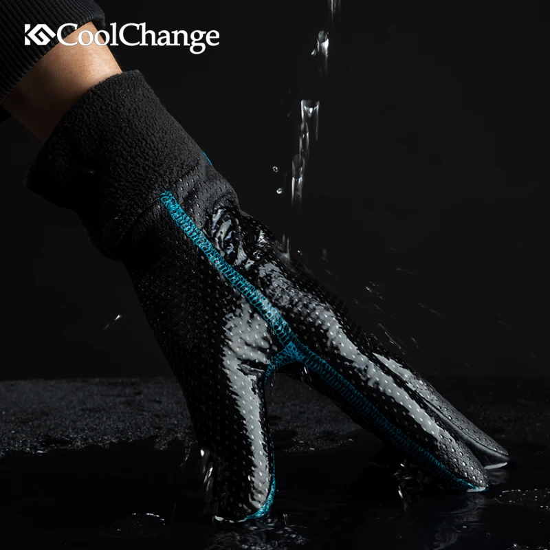 Продажа Coolсмена велосипедные перчатки зимние термальные водонепроницаемые велосипедные перчатки полный палец анти скольжение сенсорный экран Сп...