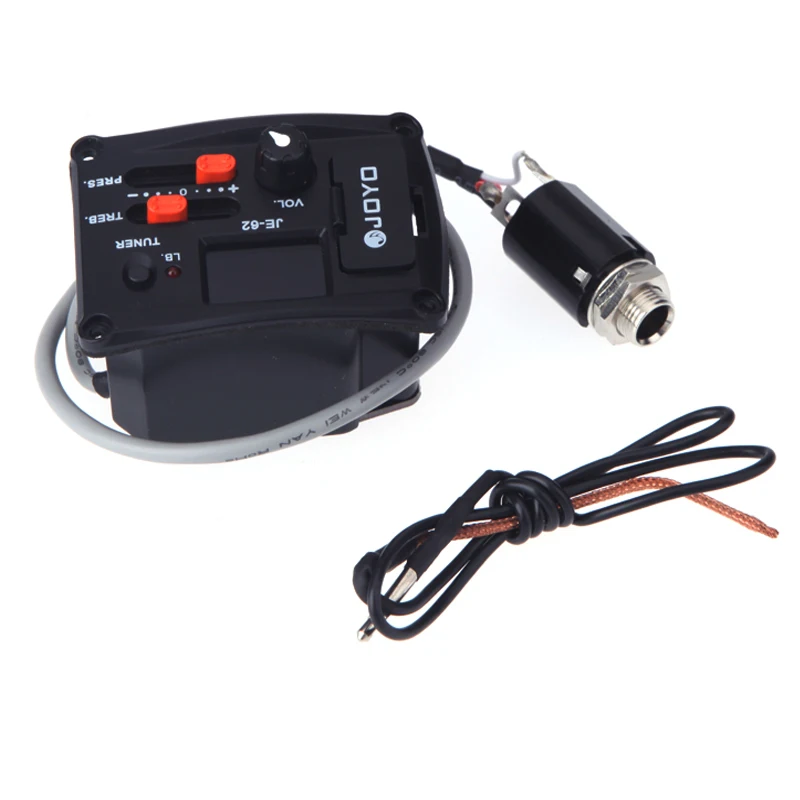 Joyo je-ukuleleeq المعادل الموسيقية preamp بيزو مع موالف مصغرة uke أوكلل] فقط شحن مجاني