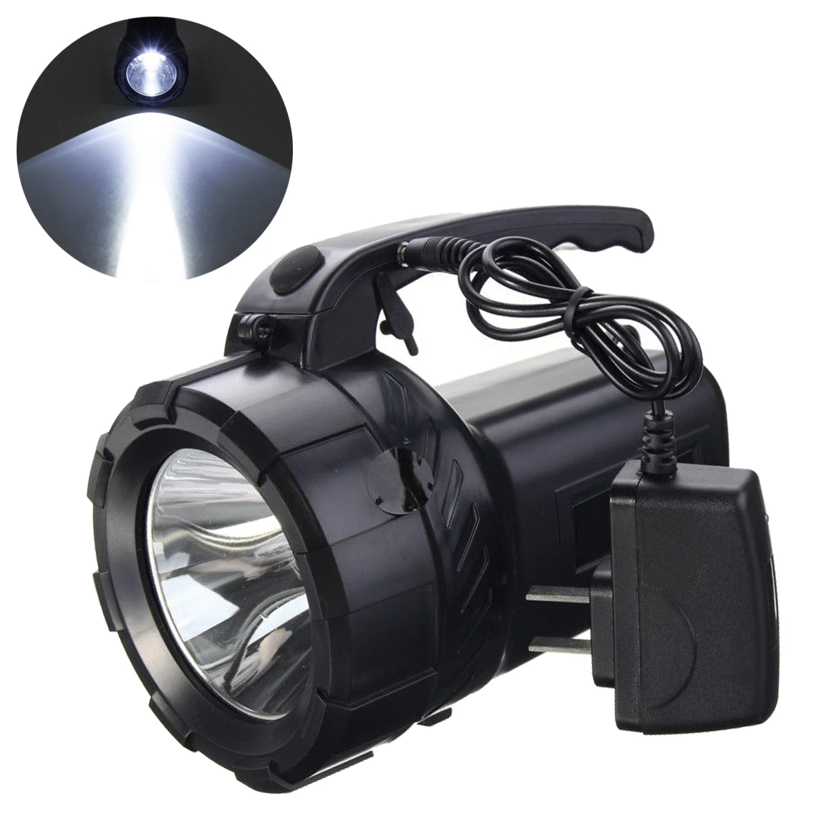LED Handheld Spotlight Rechargeable Camping Hunting Flashlight Torch Spot Lights