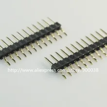 10 шт. 0,10 дюйма 1x12 P 12 Pin 2,54 мм штыревой разъем типа «папа» Однорядный правый угол 90 градусов SMD/поверхностное монтаж smt PCB оплавления припоя