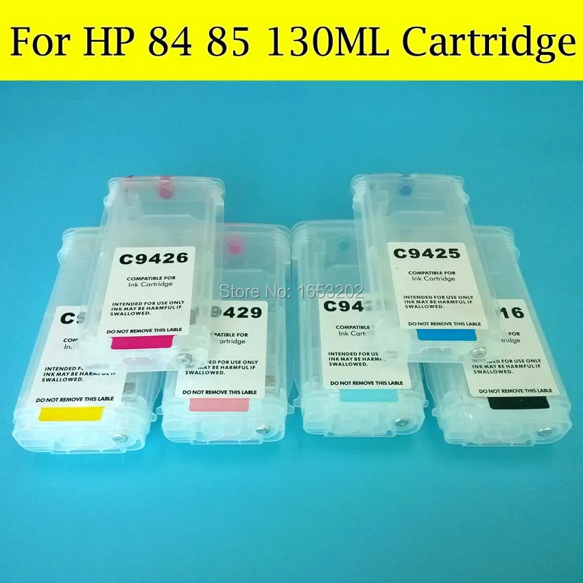 BOMA. LTD 6 цветов пустой многоразовый картридж для принтера HP 84 85 Designjet 90 30 130|ink