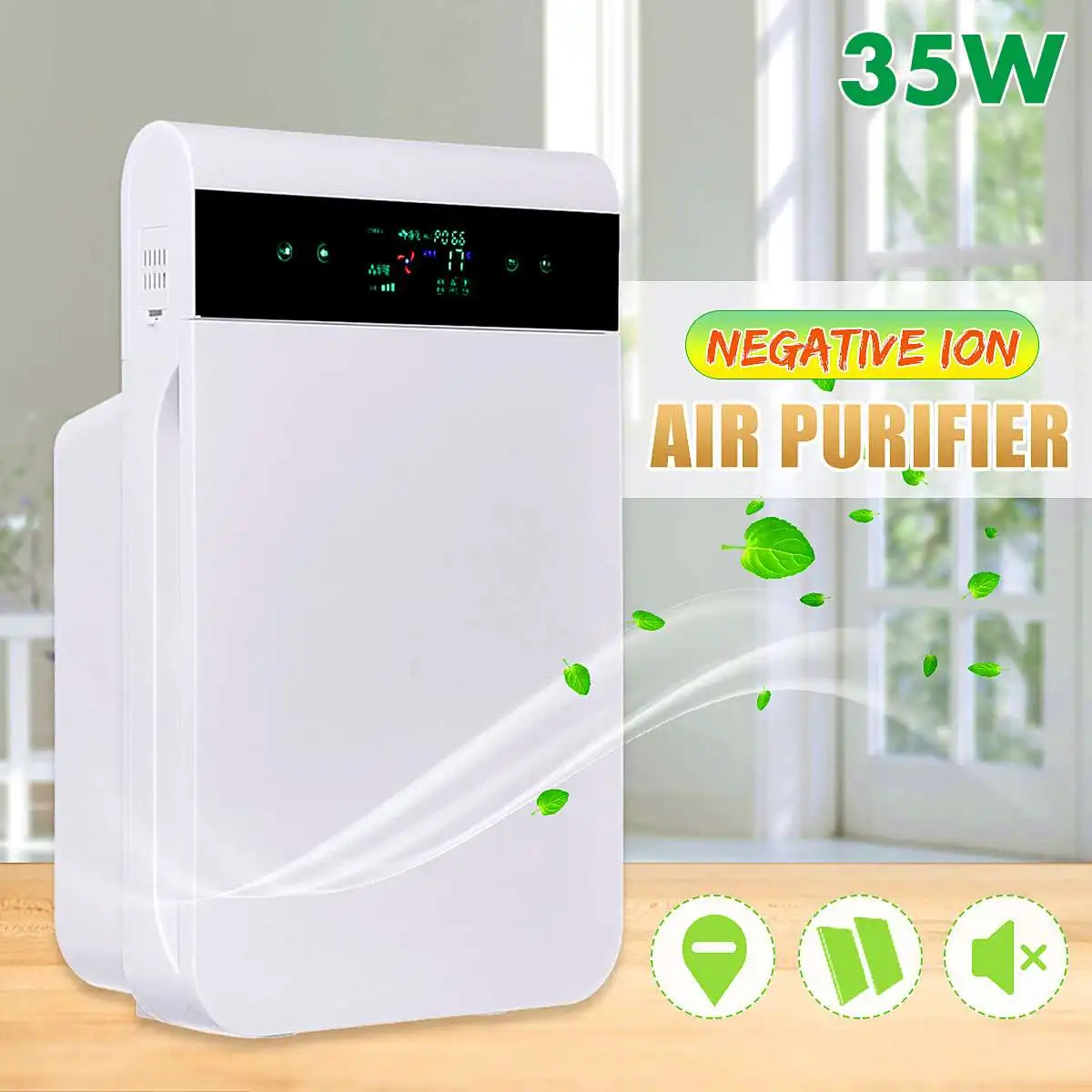 

Home Office Air Purifier Negative Ion Anion Generator Air Cleaner Smart Sensor Dust PM2.5 Formaldehyde Purifier Removal Tools