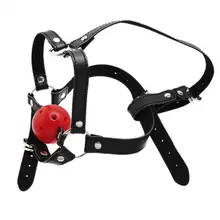 2019 Adult Sex Toy Red Ball Gag Adjustable Breathable Unisex Restraint DC88