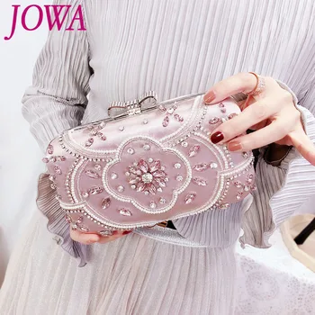 

2019 New Design Women's Fashion Handbag Lady Colorful Diamonds Beading Mini Evening Bag Wedding Party Bride Clutches Night Purse