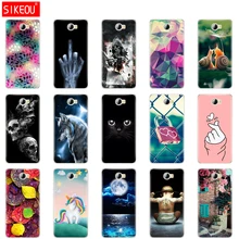 Funda de silicona suave TPU para Huawei Y5 II Y5 2/Y6 compacta II/Rusia Honor 5A LYO-L21 gato flor