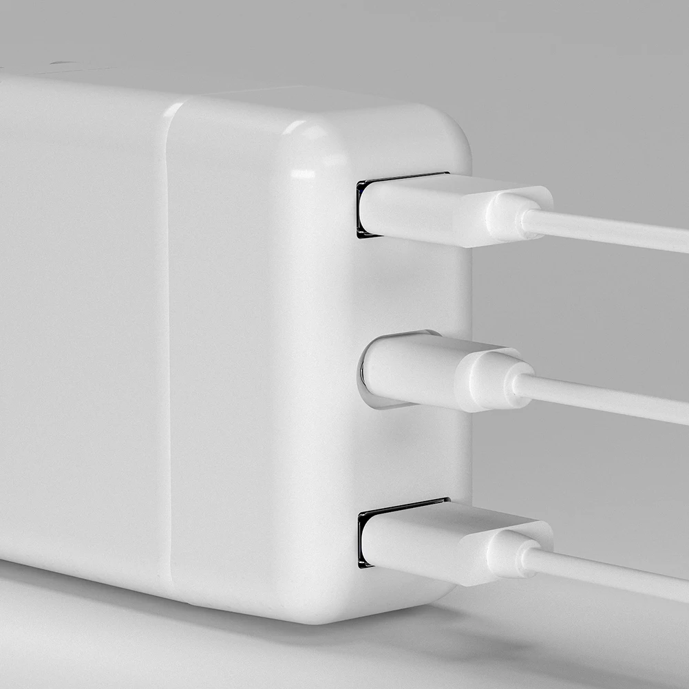 Для Macbook USB-C адаптер питания двойной usb-хаб 30 Вт тип-c+ двойной USB3.0 интерфейс концентратор для передачи данных Быстрая зарядка