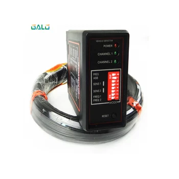 

Double Channel Loop Detector for car detecting with 50M 0.75mm loop sensor Coil wire use for parking system