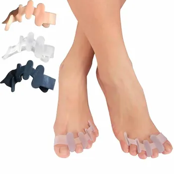 

Soft Silicone Pedicure Toe Separator/4 Holes Bunion Orthopedic Hallux Valgus Protector/Thumb Divider Pedicure Tool