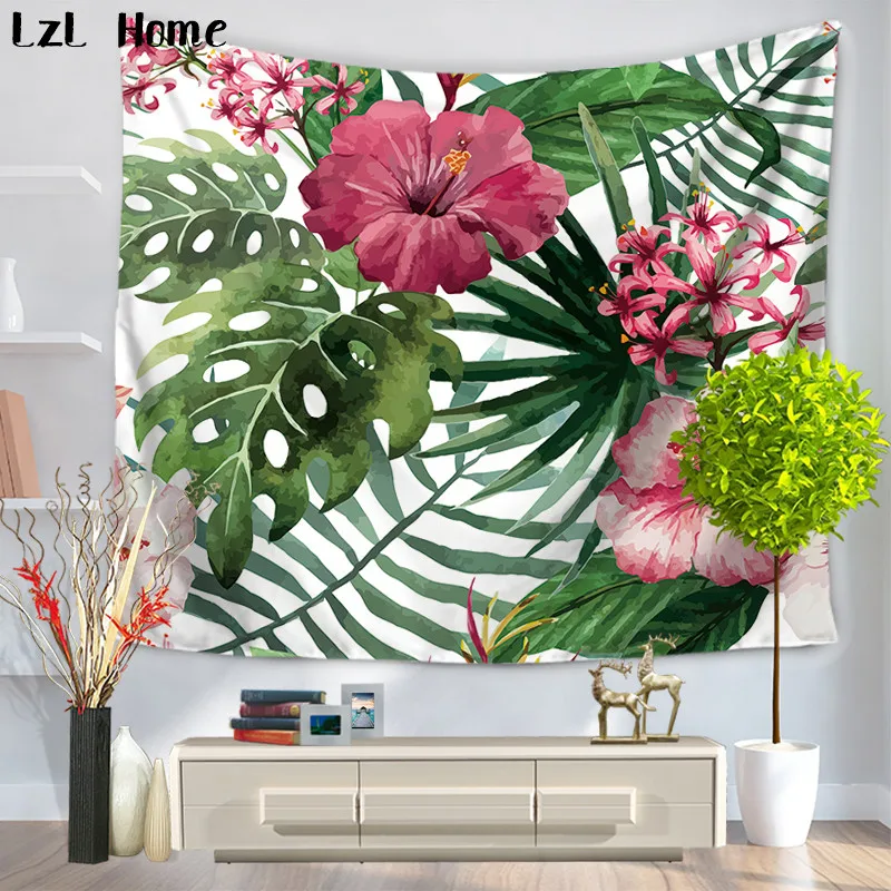 Us 10 3 25 Off Lzl Home Oil Painting Flowers Tapestry Mandala Hippie Flower Wall Hanging Decor Living Room Bedroom Dorm Bedding Rug Tapestry In