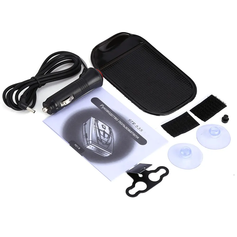 Auto Radar Detector for Car Trucker STR Speed Voice Alert Warning 16 Band Auto 360 Degrees with English Russian Voice Warning
