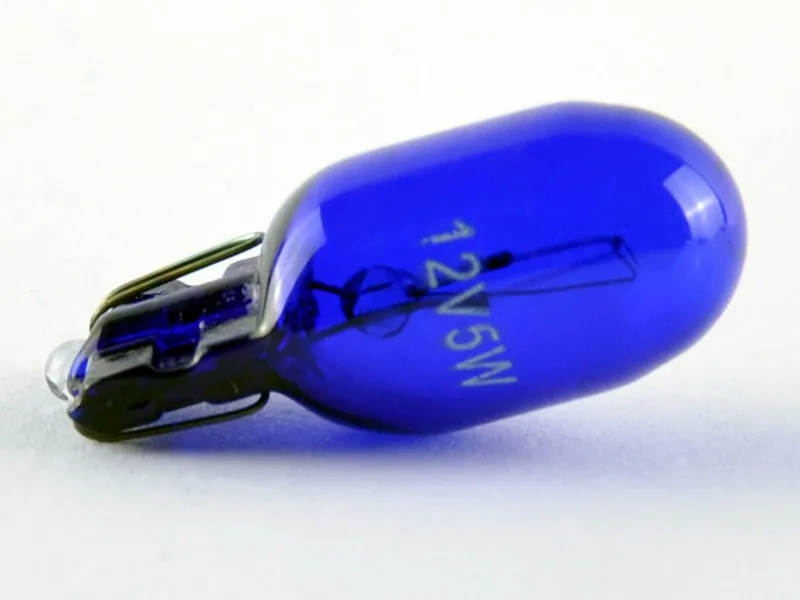 Hippcron T10 W5W 501 194 натуральное голубое стекло сигнальная лампа 12В 5 Вт W2.1x9.5d Одиночная нить супер белый шарик автомобиля(10 шт