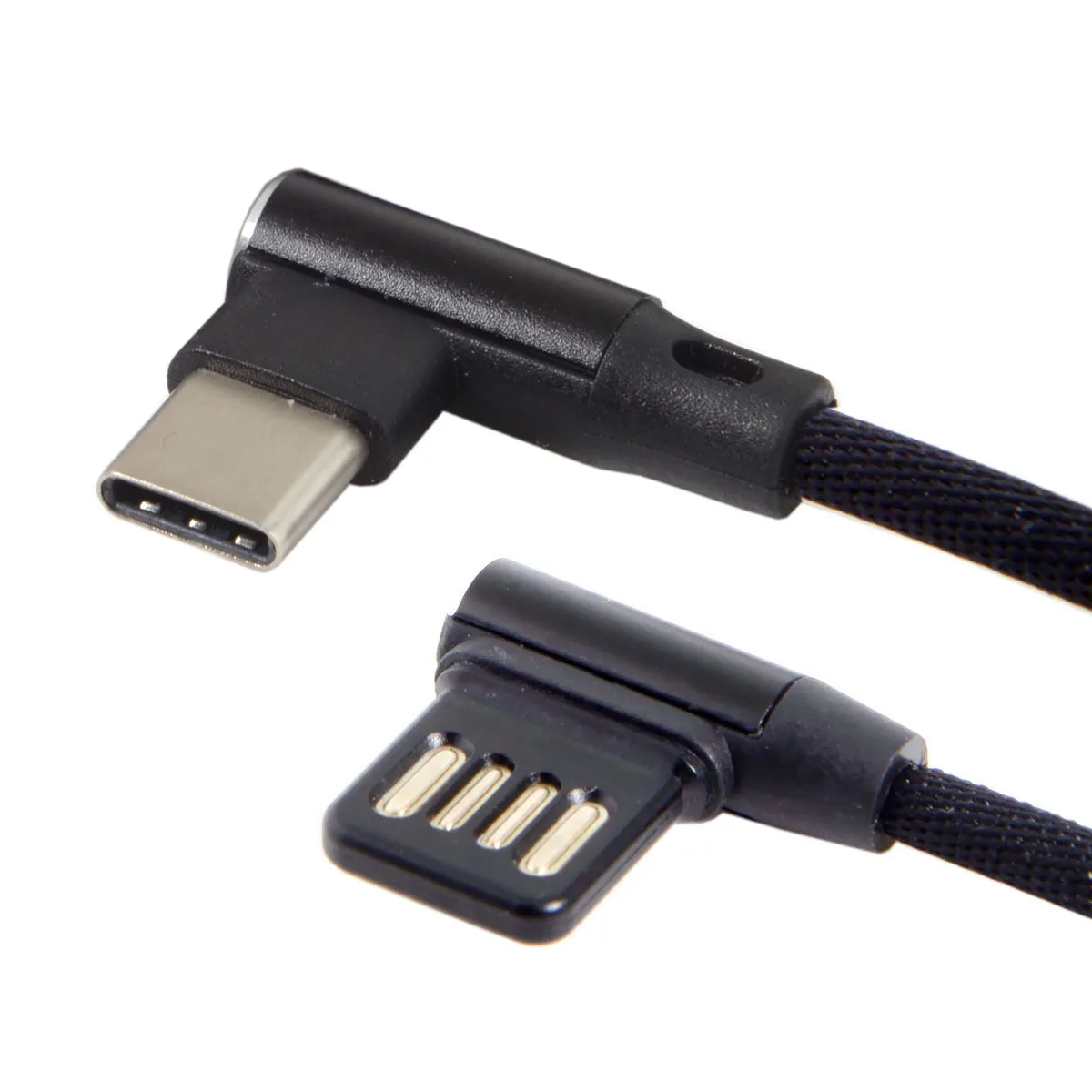 Кабель для передачи данных USB Micro & Type C с левым и углом 90 градусов 2 0 рукавом