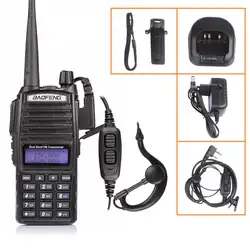 BAOFENG UV-82 VHF UHF Dual Band 136-174/400-520 2-PTT двухстороннее радио + наушник + Москва наличии