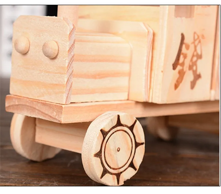 Деревянная машинка в форме копилки детская игрушка модель автомобиля деревянная Копилка Cofre домашний декор подарки для детей ремесло Сейф salvadanaio банк