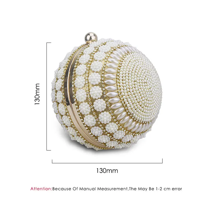 Chaliwini Women's Pearl Beaded Evening Bags Pearl Beads Clutch Bags Handmade Wedding Bags Glod Silver Quality Assurance Chaliwini Women's Pearl Beaded Evening Bags Pearl Beads Clutch Bags Handmade Wedding Bags Glod Silver Quality Assurance