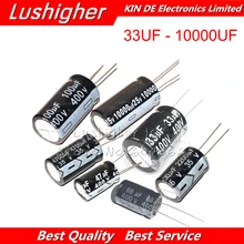 5 шт. 25V10000UF 18*35 мм 33 мкФ-10000 мкФ, алюминиевая крышка, 25В 18x35 мм 400V 100 мкФ 450V 100 мкФ 35В 4700 мкФ 400V 100 мкФ Алюминий электролитический конденсатор с алюминиевой крышкой, DIP