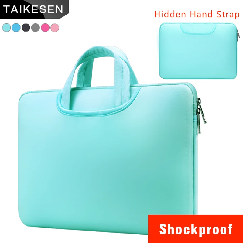 

15.6 inch Waterproof hand bag Laptop Sleeve Tablet pc case cover Protective bag 11 12 13 15'' shoulder bags For Macbook Air Pro