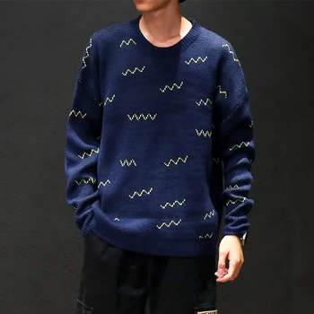 

2019 New Winter Men'S Sweater XXXXXL Solid Color Casual Sweater Men's Slim Fit Brand Knitted Pullovers Plus Size M-5XL m10019