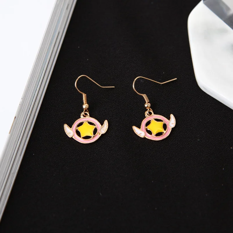 

Retro Punk 2017 Europe And The United States New Fashion Earrings Wings Cute Stars Circle Women's Earrings Wholesale
