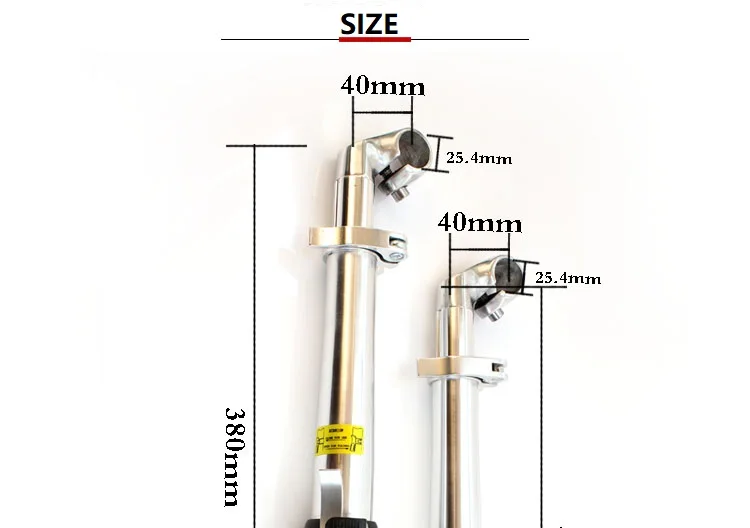 Складной велосипедный стержень 25,4 мм 22,2 мм/25,4 мм телескопическая двойная Регулировочная головка BMX Аксессуары для электрического велосипеда