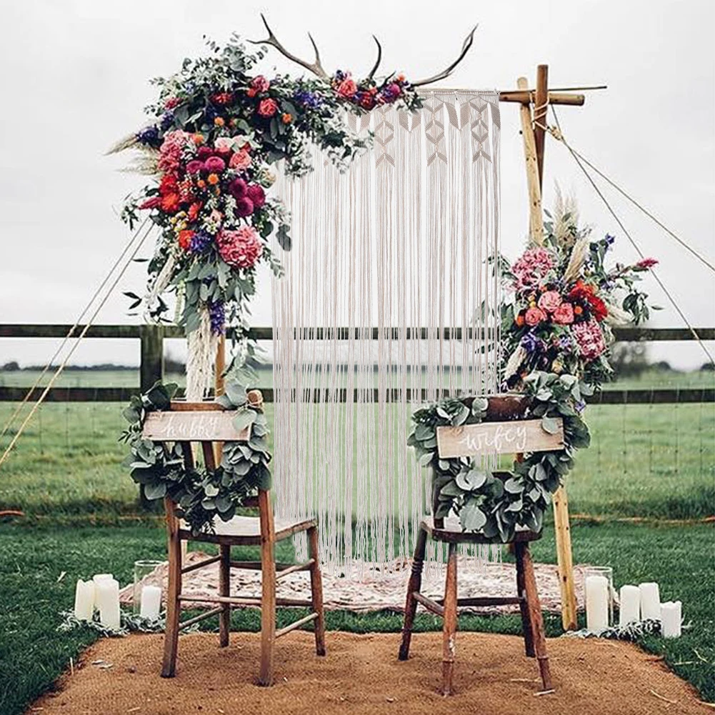 90*180 cm Hand Woven Tapestry Wedding Outdoor Lawn Wedding Party