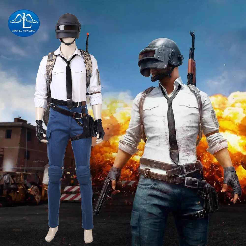 Новинка; Лидер продаж; игровой костюм PLAYERUNKNOWN'S BATTLEGROUNDS; мужской костюм; карнавальный костюм; костюмы на Хэллоуин для мужчин; Индивидуальный заказ