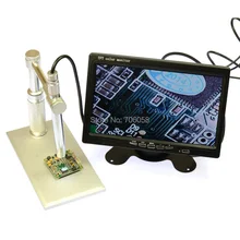 Microscope the Endoscope Camera 200X HD Digital AV Endoscope 8 LED light 7″ inch LCD Monitor Alloy Stand 5V 1A Power Supply