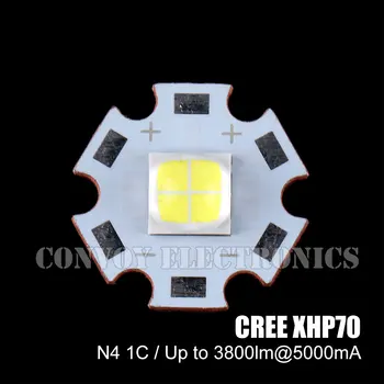 

CREE XLAMP XHP70 N4 1C / N2 3A with 20mm copper DTP plate