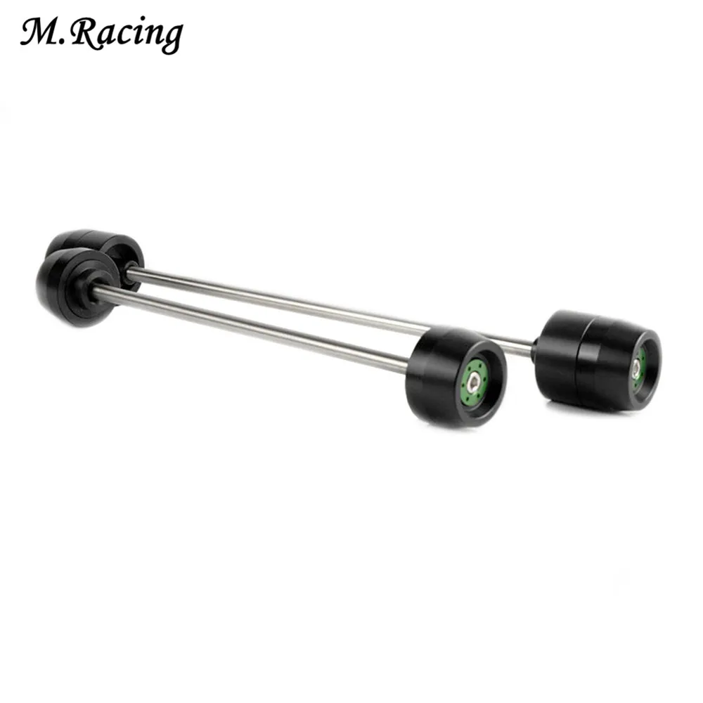 

For Kawasaki ZX-10R ZX10R 2006-2016 Motorcycle Front & Rear CNC Wheel Axle Fork Crash Protector Sliders