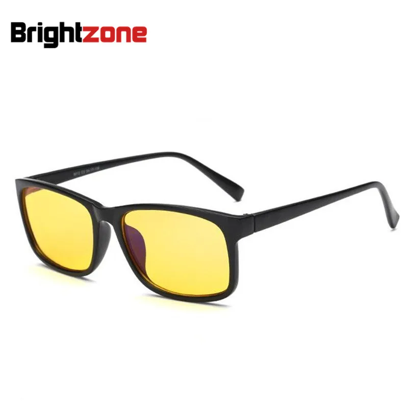 Анти-синий светящийся блокирующий фильтр уменьшает цифровое напряжение глаз ясный обычный компьютерный игровой сон лучшие очки повышают комфорт - Цвет оправы: Matte black Yellow