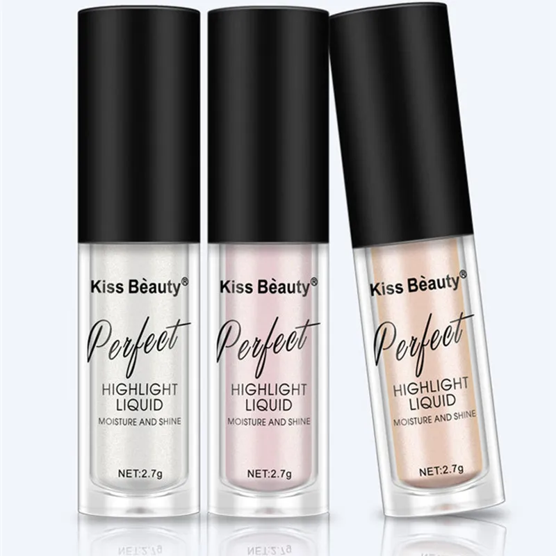 Kiss beauty Shimmer хайлайтер Сияющий макияж серебро золото блеск светлый жидкий текстовый маркер макияж для лица светящаяся косметика