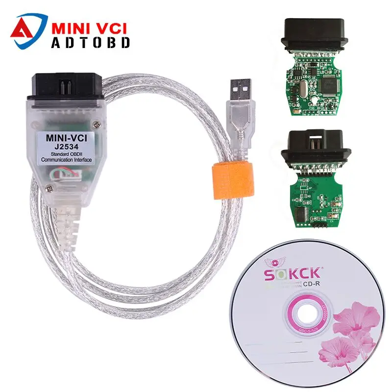 

Newest Version MINI VCI V13.00.022 j2534 For Toyota TIS Techstream V13.00.022 Single Cable OBD2 Diagnostic Tool Free Shipping
