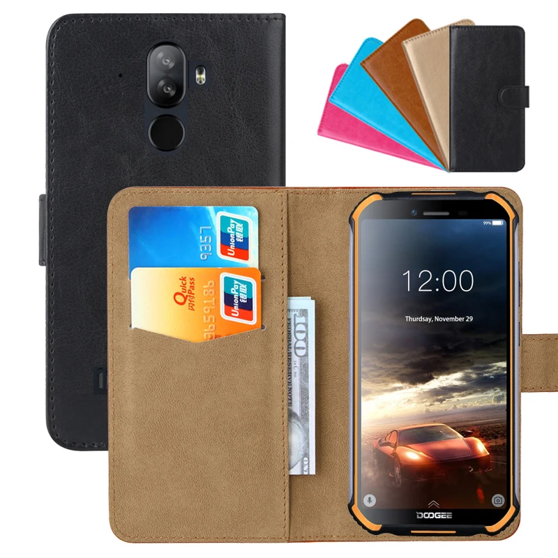 الفاخرة حالة المحفظة ل Doogee S40 بو الجلود الرجعية فليب الغلاف المغناطيسي حالات الأزياء حزام