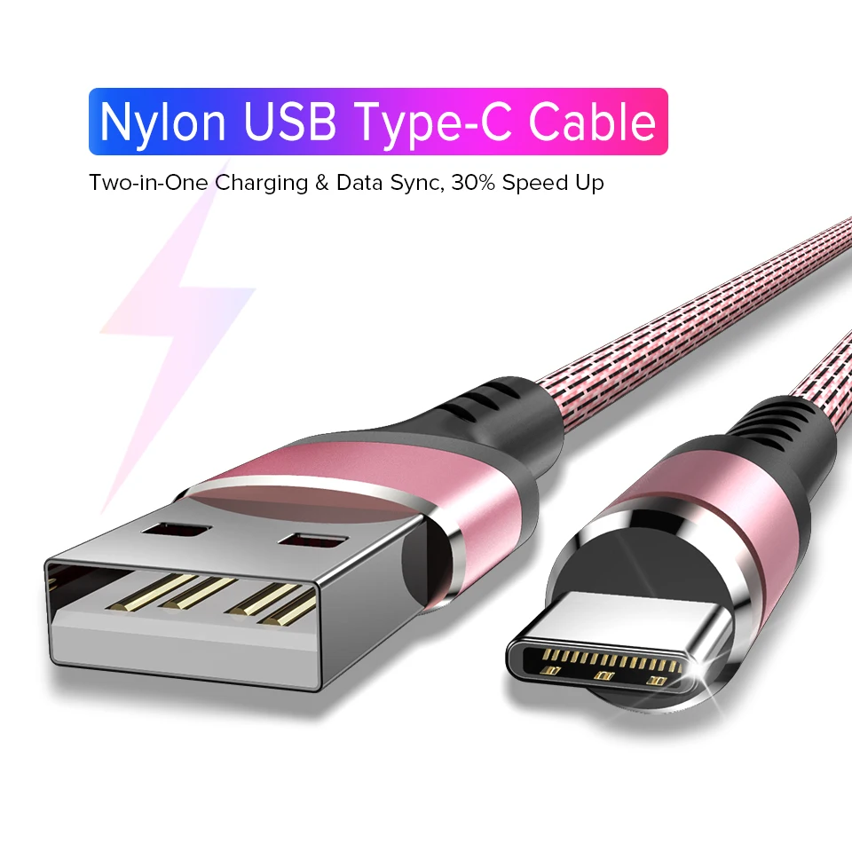 Кабель usb type-C для быстрой зарядки кабель типа C для мобильного телефона USBC для передачи данных для samsung huawei P20 P30 Pro Xiaomi mi x 3 OPPO Reno