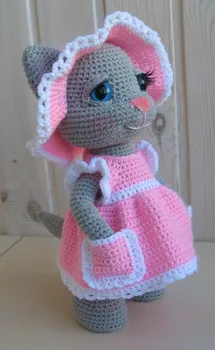 

crochet toys amigurumi cat girl model number KO0016