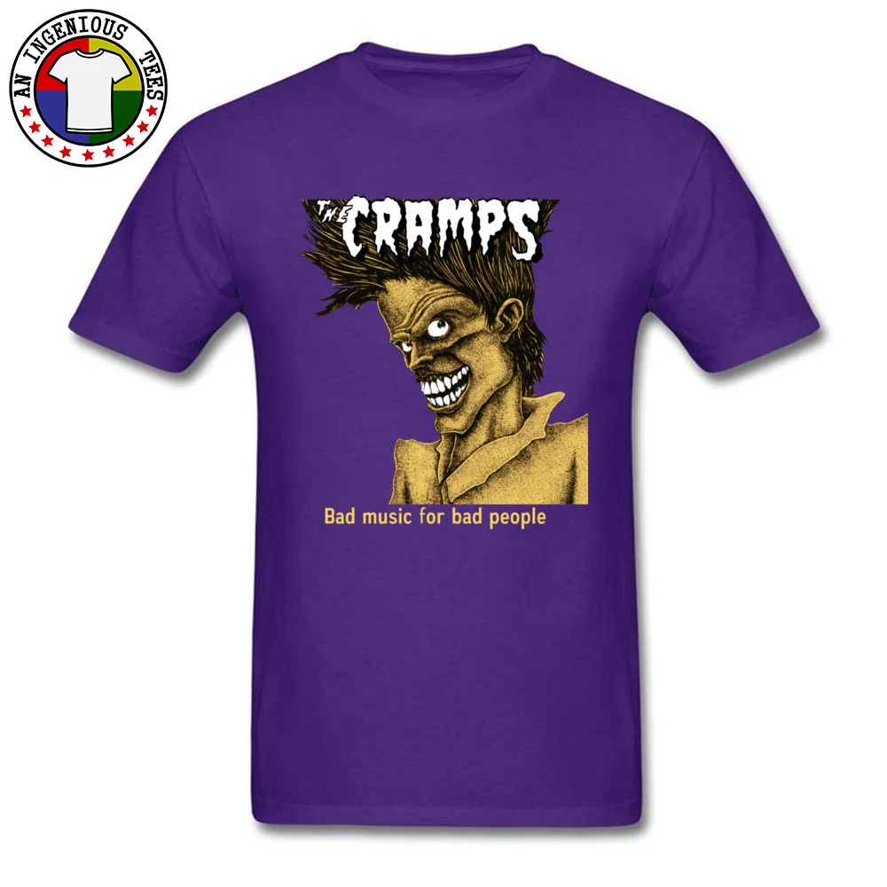 Cramps elin-T-shirt à manches courtes pour adultes, haut hip-hop, musique rock, vêtements décontractés, chemises Bad Music pour Bad People