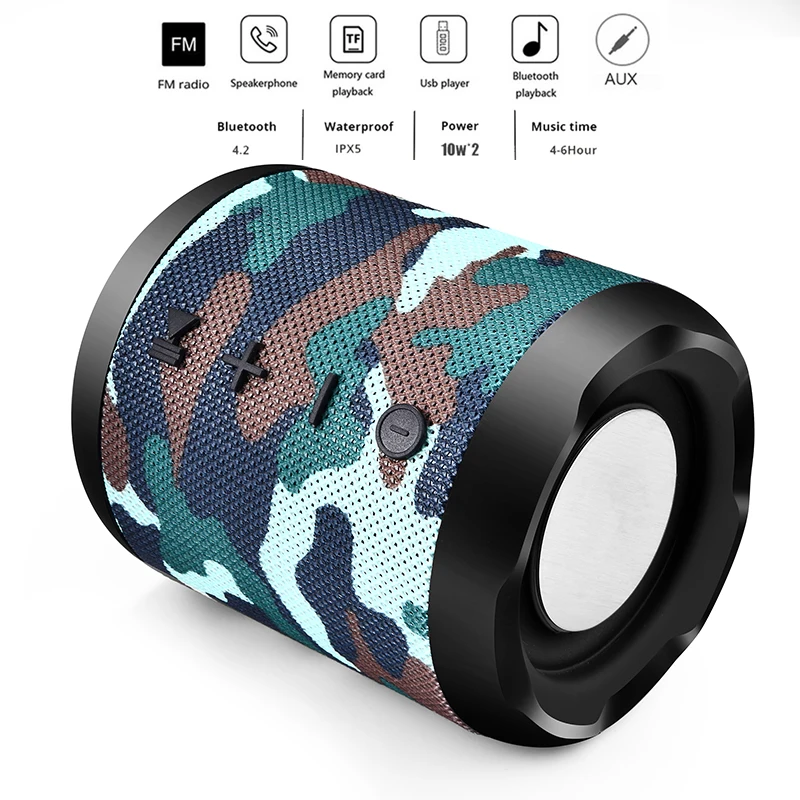 2019 Мини Bluetooth Динамик LIGE портативная беспроводная акустическая система 3D стерео