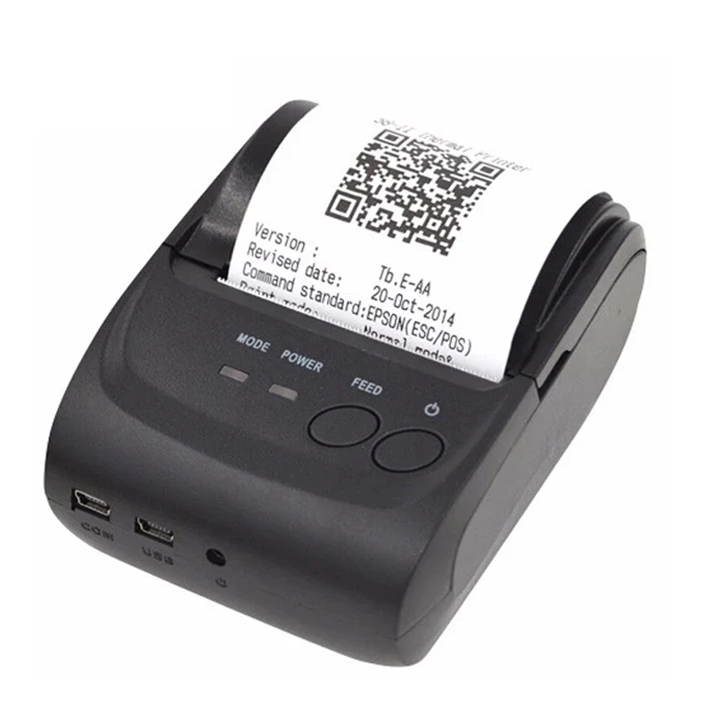 

ZJIANG Wireless Android Bluetooth Thermal Printer 58Mm Mini Bluetooth Thermal Receipt Printer - Bluetooth Android Us Plug