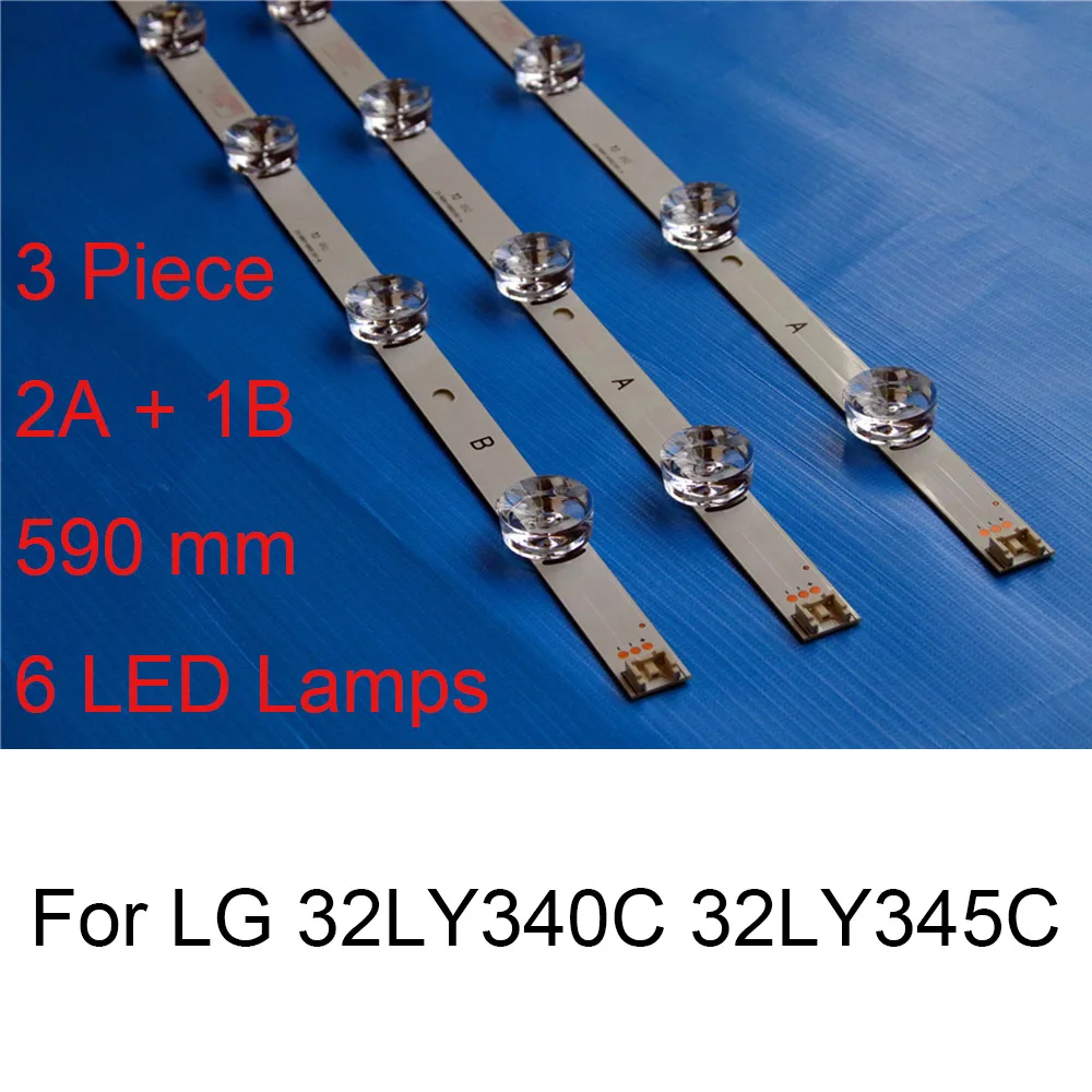 

Brand New LED Backlight Strip For LG 32LY345C 32LY340C 32 inch TV Repair LED Backlight Strips Bars A B TYPE 6 Lamps Original