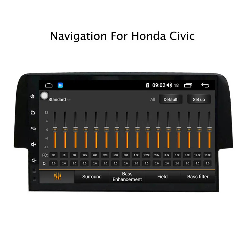 Flash Deal 9" Android 8.1 8 core 4G RAM 64G ROM GPS Navigation Car Radio For Honda Civic 2016,with Carplay/4G LTE 4