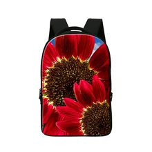 Ноутбук Сумка для 14 Дюймов Устройств, 3D цветок печати bookbag для девочек колледжа, Хороший mochila, день пакет для женщин, Школьные сумки