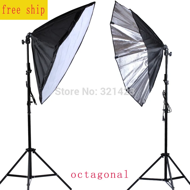

NEW professional photographic lighting 2x octagonal fast softbox 86cm/ 33.86" &soft cloth for lights Free shipping
