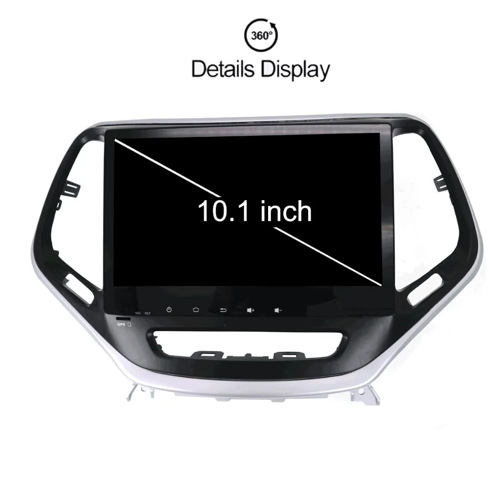 Excellent Android 8.0 4+32G Car No DVD Player GPS navigation For JEEP Cherokee 2014 - 2018 headunit multimedia player tape recorder 4