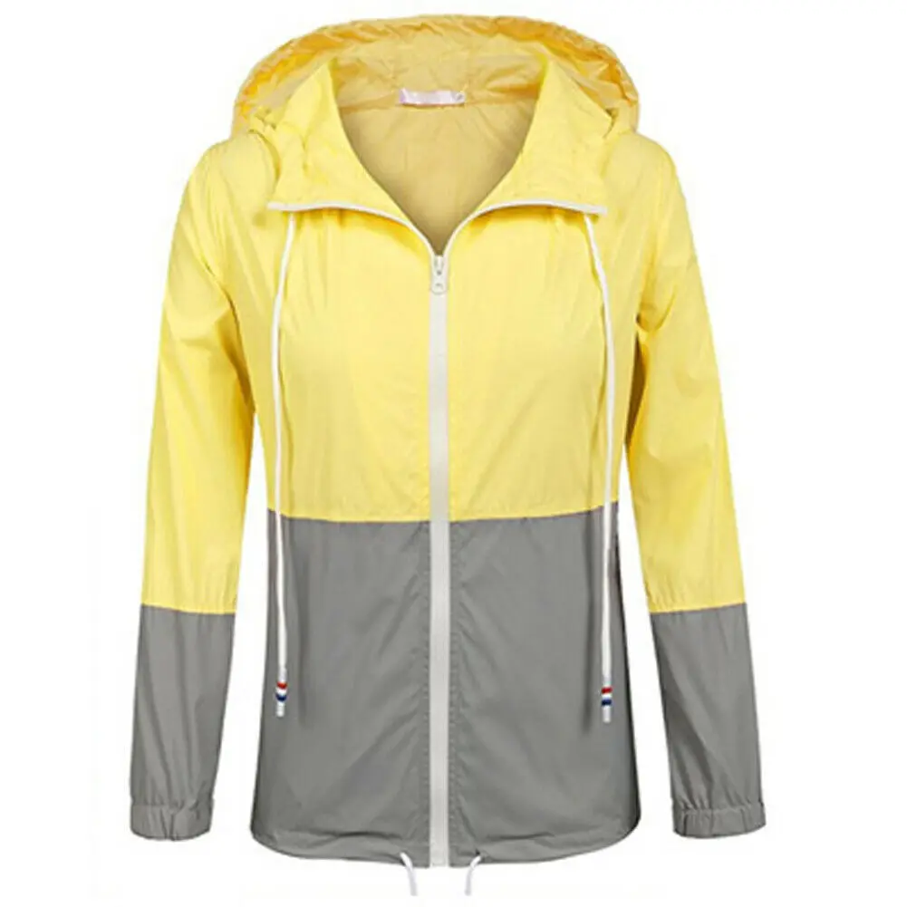 Новые модные женские осенне-зимние куртки с капюшоном, женские куртки на молнии, непромокаемые плащи, уличная ветровка с капюшоном, S-2XL